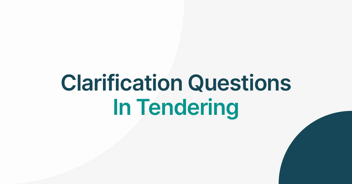 Clarification Questions in Tendering Tender VLE